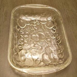 Vintage 9x13 Libbey Orchard Glass Baking Dish